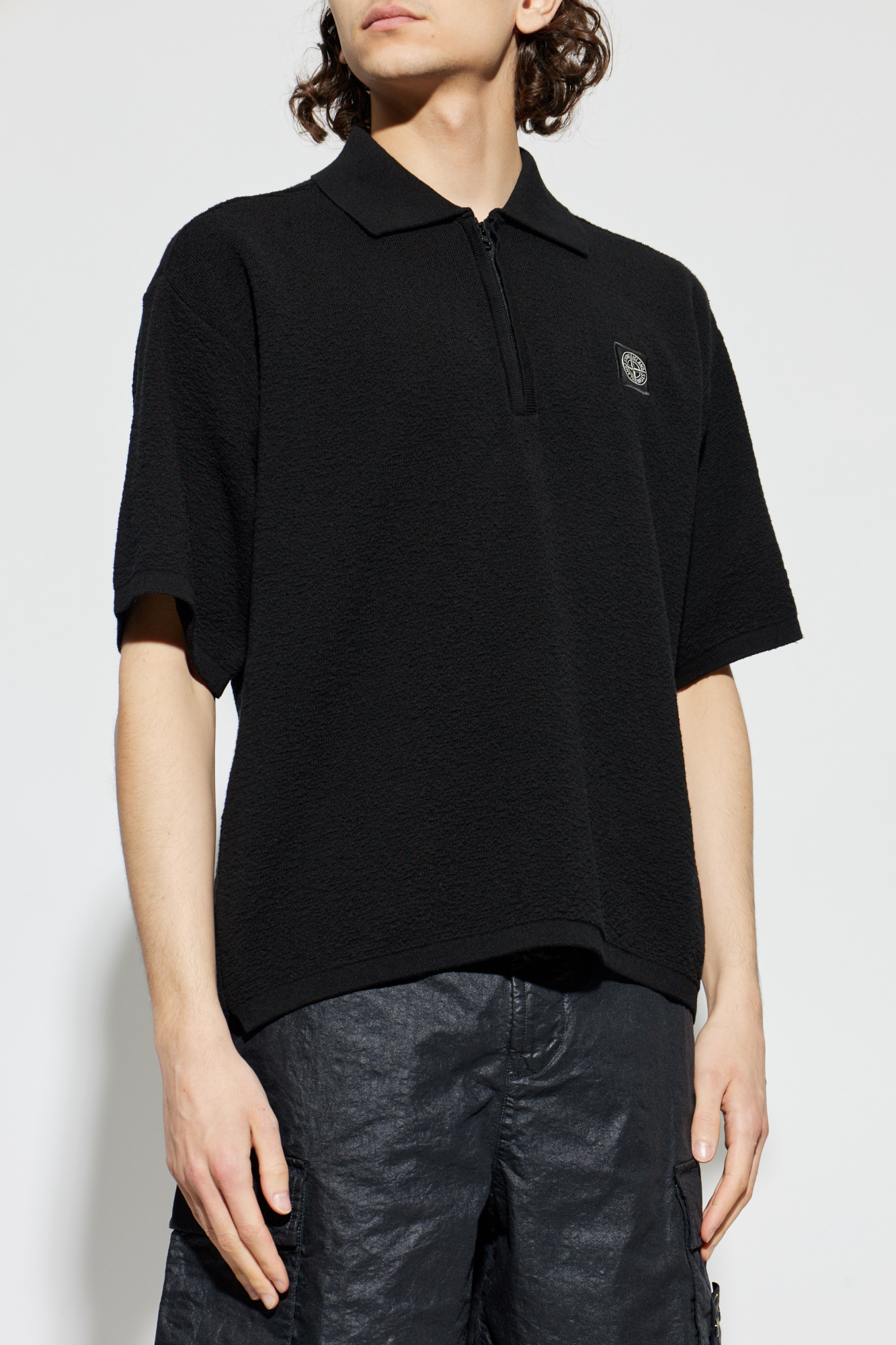 Stone Island Polo shirt with logo patch | Men's | Vitkac
